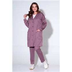 Liona Style 824 лиловый, Кардиган,  Брюки