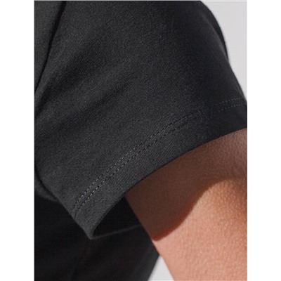 Нарядная футболка с принтом пайетками