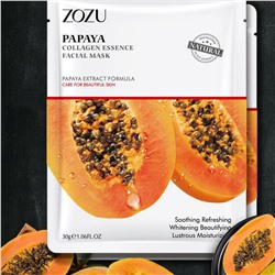 Zozu маска для лица коллаген + экстракт папайи, 30 гр.
