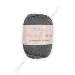 Пряжа "Genuine cotton" 50 гр (10 шт) SF-7844, темно-серый