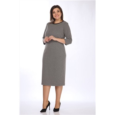 Lady Style Classic 963/1 серый_с_черным, Платье