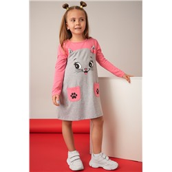 Хлопковое платье для девочки Happyfox