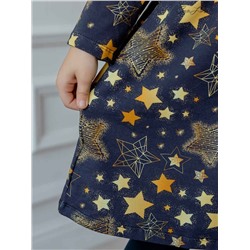 Платье Эля звезды на черном