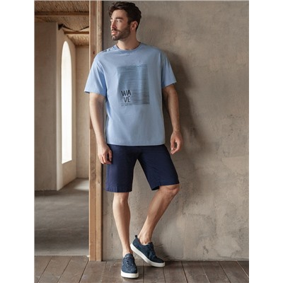 Свободная футболка  с авторским принтом