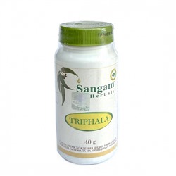 TRIPHALA Churna, Sangam Herbals (ТРИФАЛА порошок, Сангам Хербалс), 40 г. - СРОК ГОДНОСТИ ДО 31 ЯНВАРЯ 2025 ГОДА