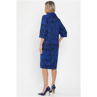 Платье трикотажное Конфетти (синее) П14294-18М