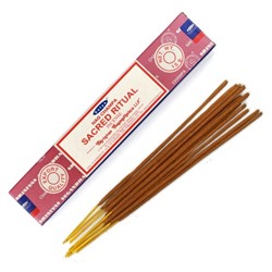 Nag Champa SACRED RITUAL Incense, Satya (Благовония НАГ ЧАМПА СВЯЩЕННЫЙ РИТУАЛ, Сатья), 15 г.