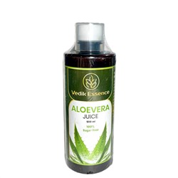 ALOE VERA Juice, Vedik Essence (Натуральный сок АЛОЭ ВЕРА 100% без сахара, Ведик Эссенс), 500 мл.