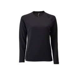 Футболка с длинным рукавом Sporty LSL Women, черная