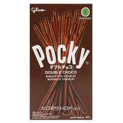Шоколадные палочки Pocky Double Choco Glico, Таиланд, 47 г Акция