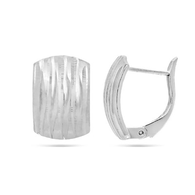 Серьги из серебра без вставки, ТЦС-алм14