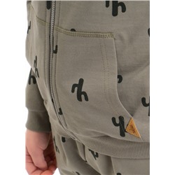 CLE Куртка мал.872757/75анп, серый/т.коричневый