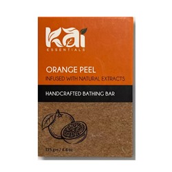 ORANGE PEEL with GOAT MILK Infused with Natural Extracts, Handcrafted Bathing Bar, Kai Essentials (ЦЕДРА АПЕЛЬСИНА мыло ручной работы с натуральными экстрактами, Каи Эссеншиалс), 125 г.