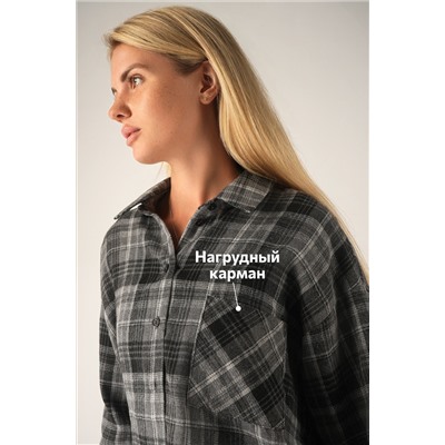 Рубашка женская в клетку Happyfox