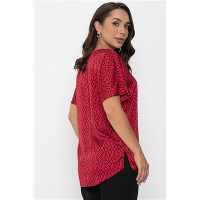 Блуза Морган (красная/цепи) Б14087-16М