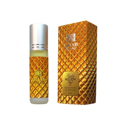LADY MILION Concentrated Oil Perfume, Brand Perfume (Концентрированные масляные духи), ролик, 6 мл.