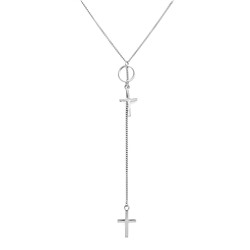 Колье из серебра без вставки, Ю-55135р