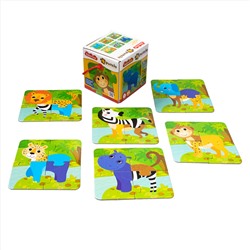 Пазлы MAXI «Собери свою зверюшку. Животные Африки» (24 элемента) Baby Toys