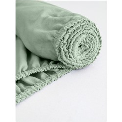 Трикотажные простыни на резинке Оливковая