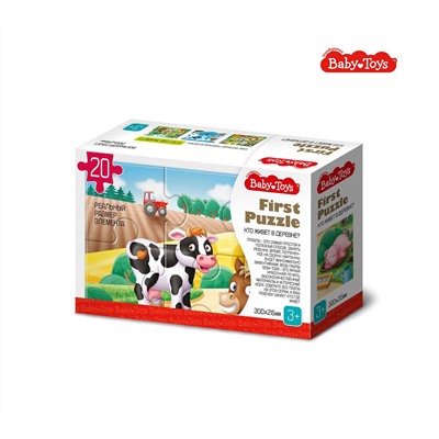 Пазл First Puzzle «Кто живет в деревне» (20 элементов) Baby Toys