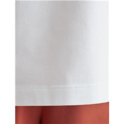 Футболка с принтом свободная эластичная из премиального хлопка