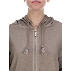 882 DK. BEIGE Худи длинное женское (95% хлопок, 5% полиэстер) размер 56-58-60-62