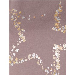 Нарядная футболка с блестящим принтом