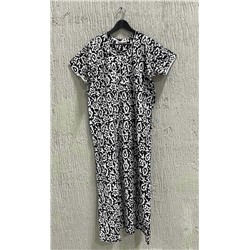 Хлопковое индийское длинное платье, цвет ЧЕРНЫЙ (размер free size, хлопок 100%), Sew in Style, 1 шт.