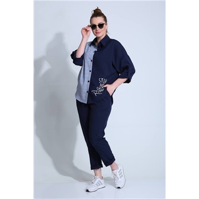 Liona Style 790 темно-синий, Брюки,  Рубашка