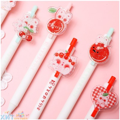 Ручка гелевая чёрная Cherry 1 шт YML-6827, YML-6827