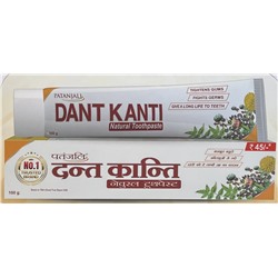 DANT KANTI Patanjali (ДАНТ КАНТИ, аюрведическая зубная паста, Патанджали), 100 г.