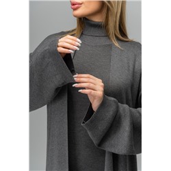 Женский вязаный комплект платье с кардиганом Happyfox