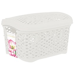 Корзинка для хранения Keeplex с крышкой 3,3 л 24,2х18х14 см KL401211603 Flowers