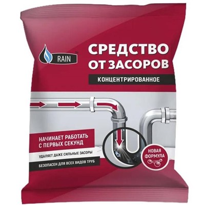 Порошок от засоров концентрированный 100г Rain