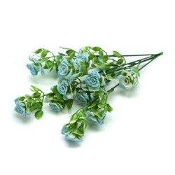 Букет  Интерьерный Розочка куст.искусственная пластиковая 5гол. 35см голуб. DP29-1 АКЦИЯ! СКИДКА 25%