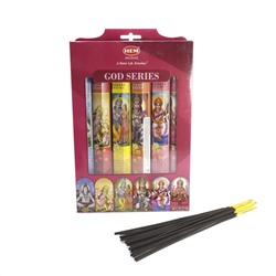 Подарочный набор GOD SERIES Incense, Hem (СЕРИЯ БОГИ Набор из шести видов благовоний по 20 палочек, Хем), 1 уп.