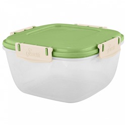 Контейнер для продуктов Sugar&Spice Barberry герметичный 0,7 л квадратный SE224210050 фисташка