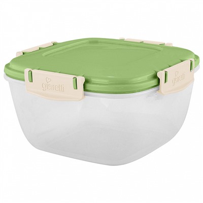 Контейнер для продуктов Sugar&Spice Barberry герметичный 0,7 л квадратный SE224210050 фисташка