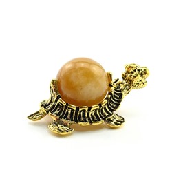 Черепашка с кварцем желтым 32*20*15мм
