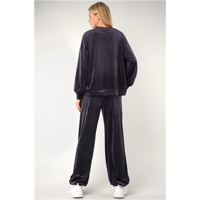 Женский велюровый костюм оверсайз Happyfox