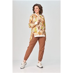 ANASTASIA MAK 1074 коньячный, Брюки,  Бомбер