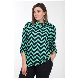 Lady Style Classic 2333/1 зеленый-темно-синий, Джемпер