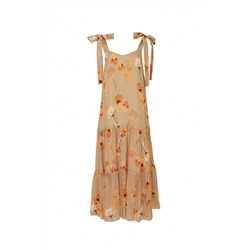 Elema 5К-10765-1-164 принт_бежевый, Платье