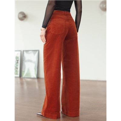 Брюки из эластичного микро-вельвета