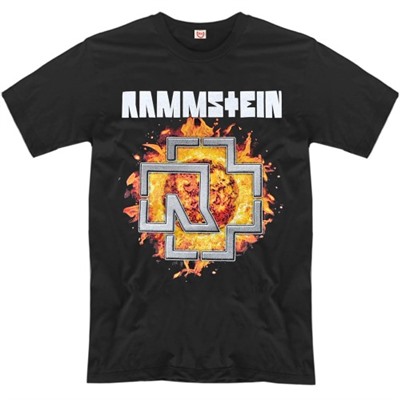 Футболка "Rammstein" (logo, flame)