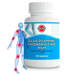 GLUCOSAMINE CHONDROITIN MSM, Dr.Mybo (Глюкозамин Хондроитин МСМ), 120 таб.