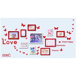 Набор стикеров для оформления стены с фотографиями «50 бабочек» ЗЕЛЁНЫЙ ЦВЕТ
