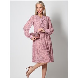 Многоярусное платье с бантом