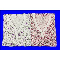 Ночная сорочка женская трикотажная с рукавом ГИГАНТ