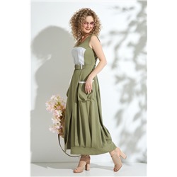 Euromoda 339 хаки, Платье